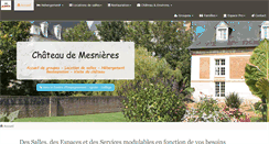Desktop Screenshot of chateau-mesnieres-76.com