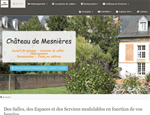 Tablet Screenshot of chateau-mesnieres-76.com